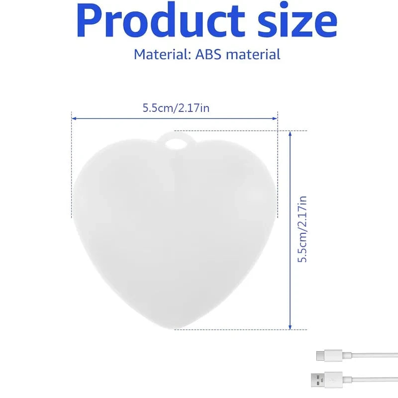 Girls Heart Backpack with Integrated LED Light